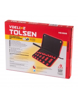 Набор инструментов диэлектрических, 6 предметов, в футляре на молнии TOLSEN TTV83306-foto6