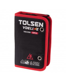 Набор рожковых диэлектрических ключей, 10-19 мм, 6 предметов, в футляре на молнии TOLSEN TTV83606-foto3