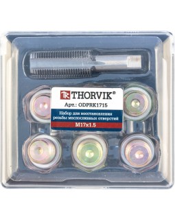 ODPRK1715 Набор для восстановления резьбы сливного отверстия поддона M17х1.5, 7 предметов-foto3