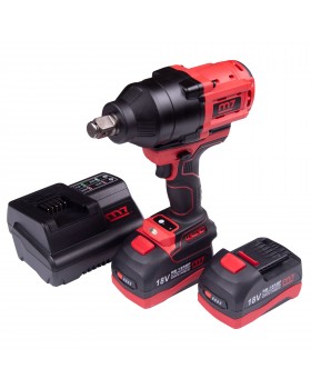 Гайковерт аккумуляторный ударный 3/4&quot;, 1627 Нм, 18 В, 4 предмета, кейс MIGHTY SEVEN DW-601A
