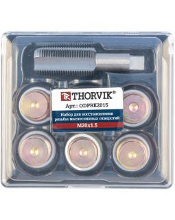 ODPRK2015 Набор для восстановления резьбы сливного отверстия поддона M20х1.5, 7 предметов-foto3