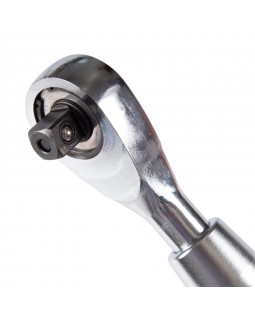 Трещотка 1/2", 550 мм, 90 зубцов, флажковая, фиксатор, телескопическая KING TONY 4773-22GS-foto6