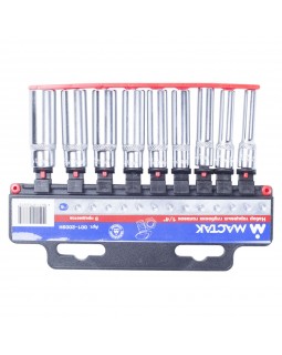 Набор торцевых глубоких головок 1/4&quot;, 5-13 мм, 9 предметов МАСТАК 001-2009H-foto2