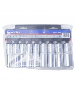 Набор торцевых глубоких головок 1/2&quot;, 10-22 мм, 9 предметов МАСТАК 001-4009H-foto3