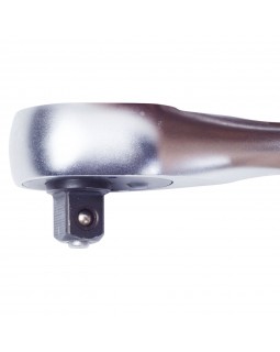 Трещотка 3/8", 45 зубцов, флажковая с кнопкой МАСТАК 010-31408H-foto3