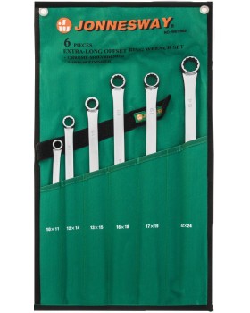 Набор ключей гаечных накидных удлиненный CrMo в сумке, 10-24 мм, 6 предметов-foto2