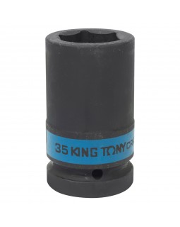 Головка торцевая ударная глубокая шестигранная 1&quot;, 35 мм KING TONY 843535M