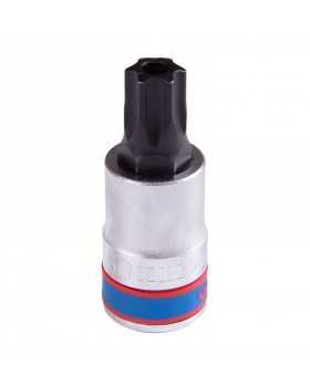 Насадка (бита) торцевая 1/2&quot;, Torx, T60, L = 60 мм, с отверстием KING TONY 402760