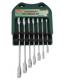 Набор ключей комбинированных трещоточных 10-19 мм, 7 предметов-foto2