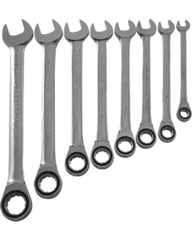 Набор ключей комбинированных трещоточных 10-19 мм, 8 предметов-foto2