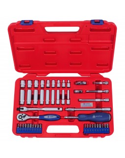 Набор торцевых головок с принадлежностями 1/4&quot;, 5-13 мм, 47 предметов МАСТАК 0-247C-foto3