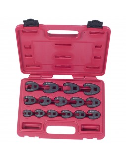 Набор разрезных ключей 3/8&quot;&1/2&quot; (воронья лапка), 8-24 мм, кейс, 15 предметов МАСТАК 0261--foto2