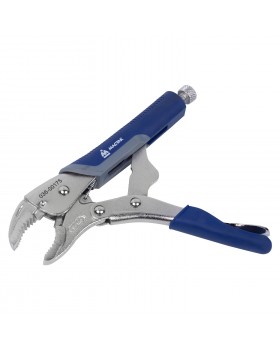 Зажим с фиксатором 175 мм, фигурные губки МАСТАК 036-00175H-foto3