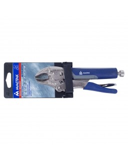 Зажим с фиксатором 175 мм, фигурные губки МАСТАК 036-00175H-foto2