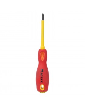 Отвертка крестовая Phillips 1х80 мм, диэлектрическая, держатель МАСТАК 041-01080EH-foto2