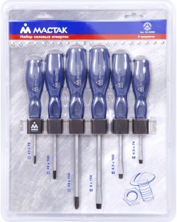 Набор силовых отверток с держателем, 6 предметов МАСТАК 04-6GRB-foto2