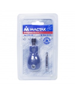 Отвертка со сменной вставкой (битой), 2 в 1 МАСТАК 049-2B-foto2