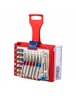 Набор вставок (бит) 1/4&quot;, TORX, HEX, PZ, PH, SLOT, 19 предметов МАСТАК 058-10019C-foto4