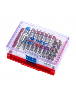 Набор вставок (бит) 1/4&quot;, TORX, HEX, PZ, PH, SLOT, 19 предметов МАСТАК 058-10019C-foto6