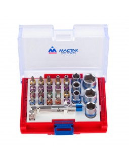 Набор вставок (бит) 1/4&quot;, TORX, HEX, PZ, PH, SLOT, 28 предметов МАСТАК 058-10028C-foto6