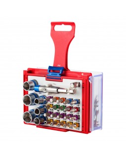 Набор вставок (бит) 1/4&quot;, TORX, HEX, PZ, PH, SLOT, 28 предметов МАСТАК 058-10028C-foto3