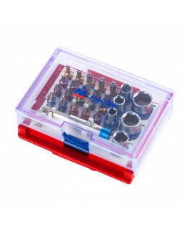 Набор вставок (бит) 1/4&quot;, TORX, HEX, PZ, PH, SLOT, 28 предметов МАСТАК 058-10028C-foto2