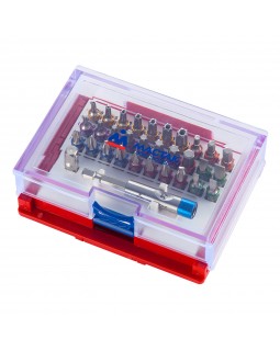 Набор вставок (бит) 1/4&quot;, TORX, HEX, PZ, PH, SLOT, 32 предмета МАСТАК 058-10032C-foto4