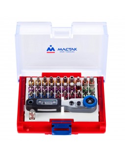 Набор вставок (бит) 1/4&quot;, TORX, HEX, PZ, PH, SLOT, 33 предмета МАСТАК 058-10033C-foto7