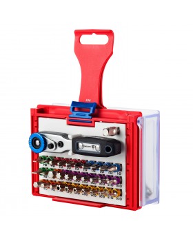 Набор вставок (бит) 1/4", TORX, HEX, PZ, PH, SLOT, 33 предмета МАСТАК 058-10033C-foto4