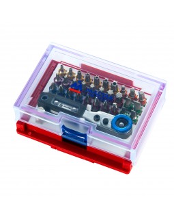 Набор вставок (бит) 1/4&quot;, TORX, HEX, PZ, PH, SLOT, 33 предмета МАСТАК 058-10033C-foto2