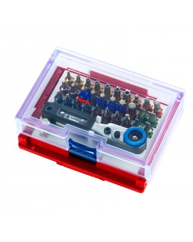 Набор вставок (бит) 1/4", TORX, HEX, PZ, PH, SLOT, 33 предмета МАСТАК 058-10033C-foto2