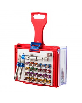 Набор вставок (бит) 1/4", TORX, HEX, PZ, PH, SLOT, 28 предметов МАСТАК 058-11028C-foto2