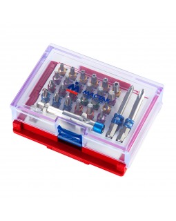 Набор вставок (бит) 1/4&quot;, TORX, HEX, PZ, PH, SLOT, 28 предметов МАСТАК 058-11028C-foto5