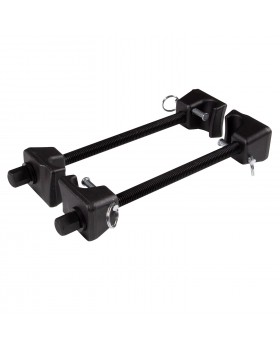 Стяжка амортизаторных пружин, 300 мм, с фиксаторами, одинарный крюк, 2 предмета МАСТАК 100-05301