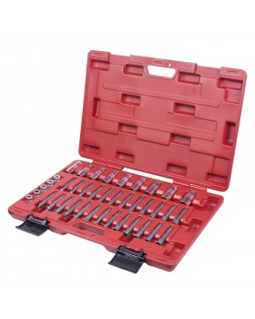 Набор торцевых головок и насадок для обслуживания амортизаторов, кейс, 39 предметов МАСТАК 100-10039