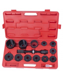 Набор оправок для монтажа и демонтажа ступичных подшипников, кейс, 14 предметов МАСТАК 100-30014C-foto5