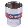 Головка торцевая стандартная шестигранная 3/8&quot;, 11/16&quot;, дюймовая KING TONY 333522S