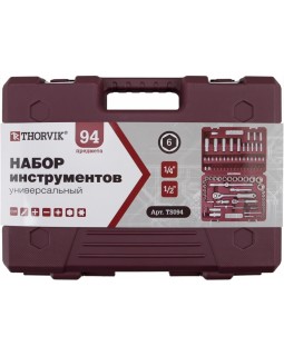 TS094 Набор инструмента универсальный 1/4", 1/2"DR, 94 предмета-foto4
