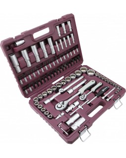 TS094/12 Набор инструмента универсальный 1/4", 1/2"DR с головками торцевыми 12-гранными, 94 предмета-foto3