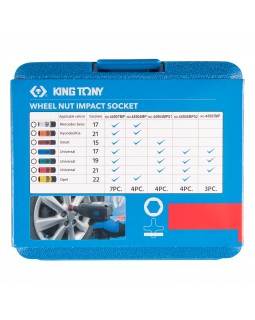Набор ударных глубоких торцевых головок 1/2", шестигранные, 17, 19, 21 мм KING TONY 44905MP-foto3