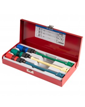 Набор ударных глубоких торцевых головок и торсионных удлинителей 1/2&quot;, 17, 19, 21 мм KING TONY -foto4