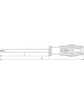Отвертка крестовая диэлектрическая PHILLIPS  VDE 1000 v PH3x150 мм-foto2