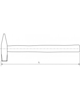 Молоток слесарный с деревянной рукояткой 600 гр-foto2