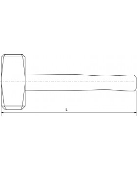 Кувалда с деревянной рукояткой 8 кг-foto2