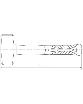 Кувалда с фиберглассовой рукояткой 8 кг-foto2