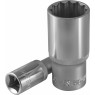 Головка торцевая глубокая 12-гранная 1/2"DR 20 мм.