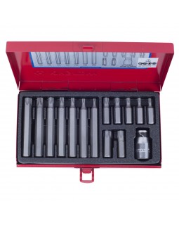 Набор вставок (бит) 10 мм, TORX, Т20-Т55, 15 предметов KING TONY 1015PQ-foto4