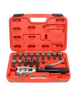 Набор для развальцовки трубок с гидравлическим поршнем, кейс, 30 предметов МАСТАК 102-10031C-foto3