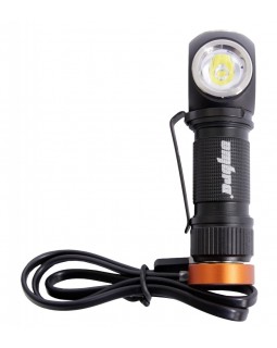 A90066 Фонарь светодиодный аккумуляторный, налобный, со световым пучком 350 Лм-foto2