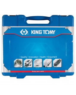 Набор ударных глубоких торцевых головок 3/4", шестигранные, 19-41 мм, 14 предметов KING TONY 64-foto2